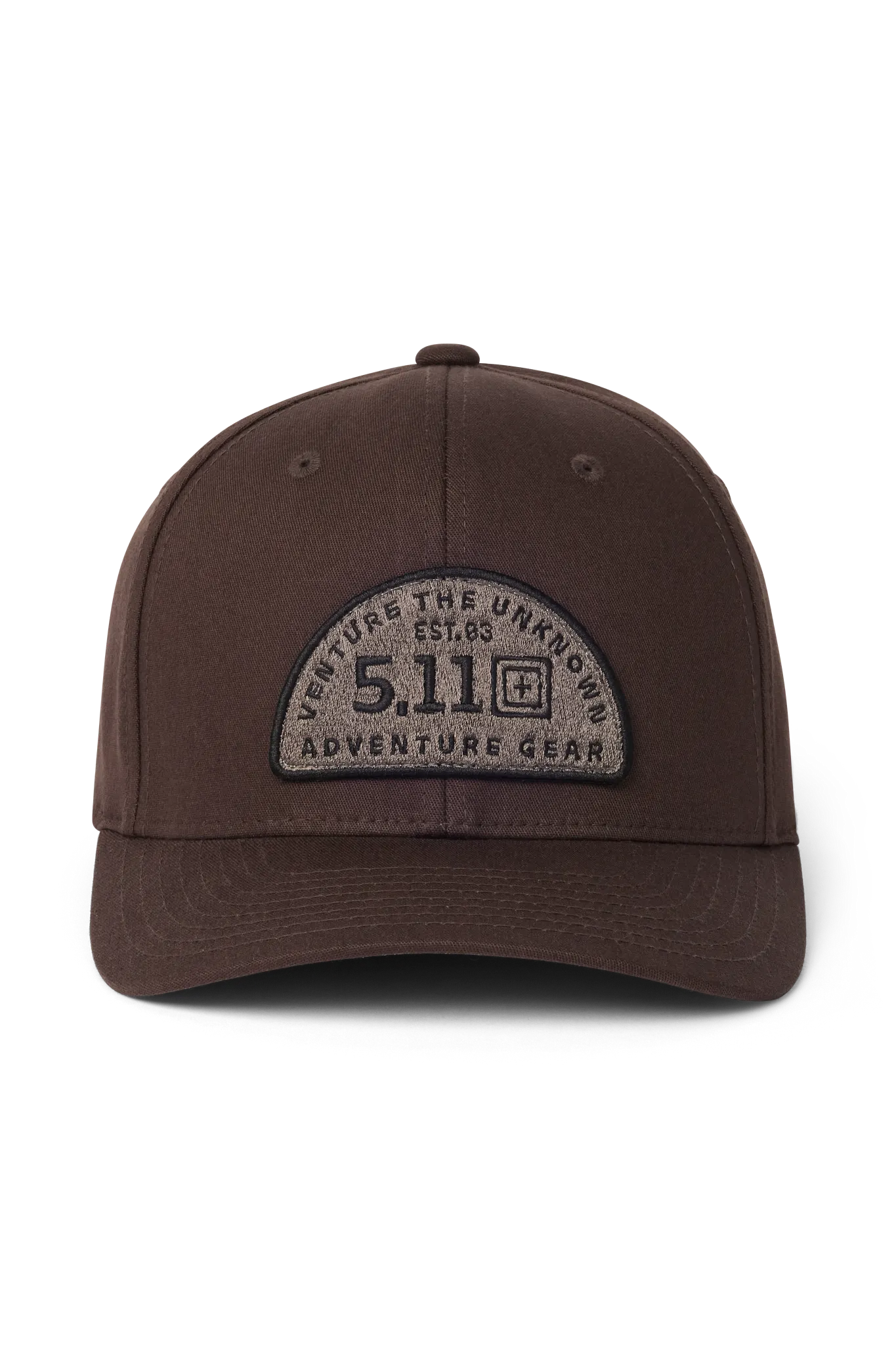 5.11 Tactical Logo Style Curved Bill FlexFit Cap - Brown Duck
