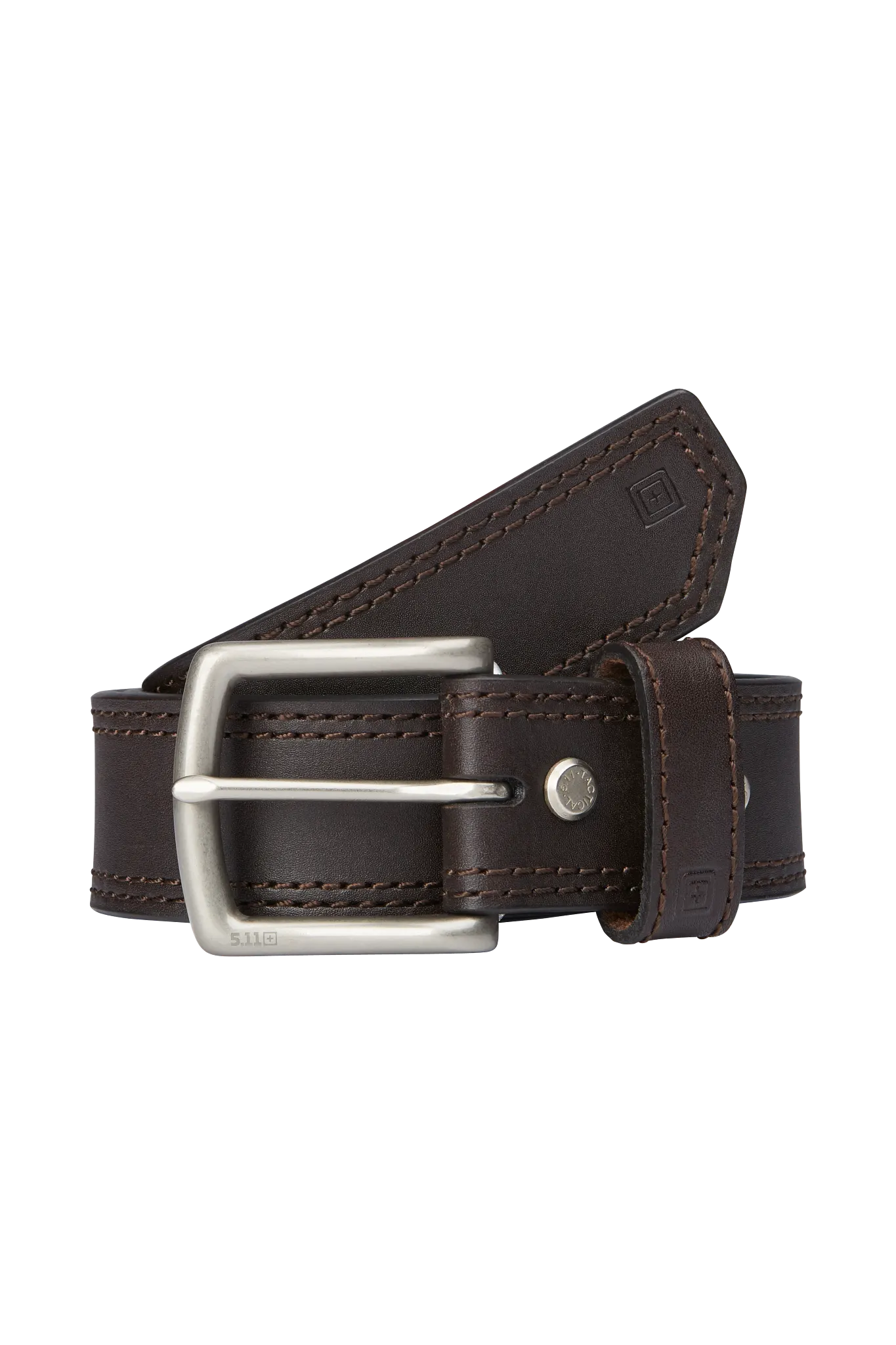 Duty Belt, Leather, Brown, 4XL, Buckle