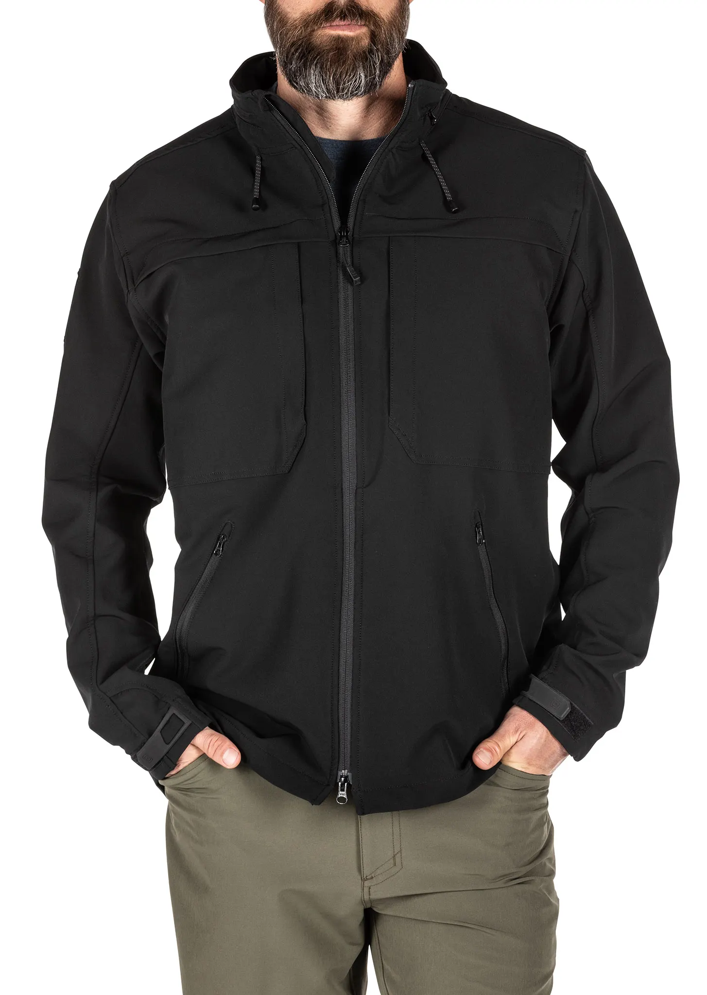 5-78023ABR019M Braxton Jacket for Men, Black - Medium