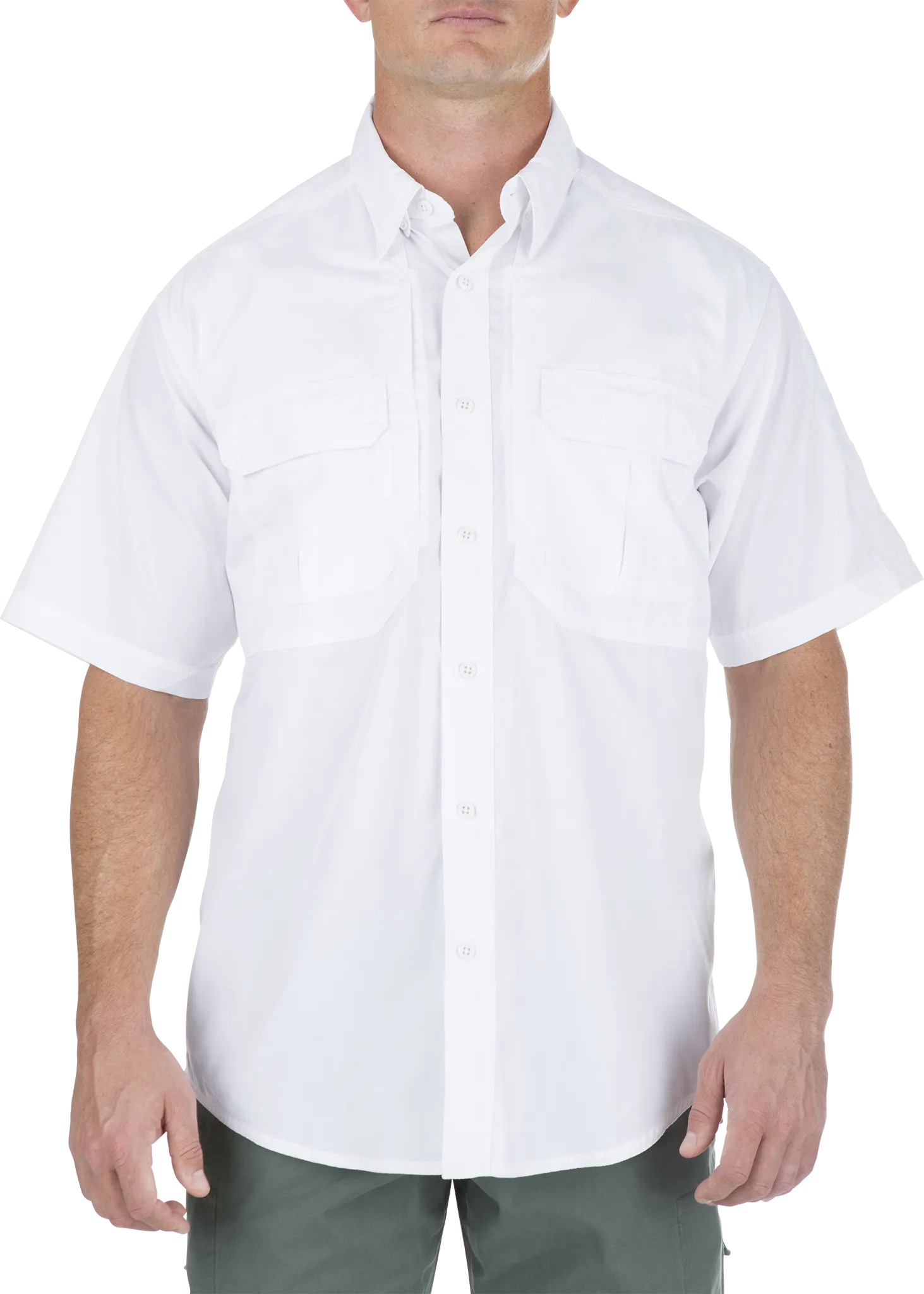 5-71175ABR010XL Taclite Pro Short Sleeve Shirt, White - Extra Large