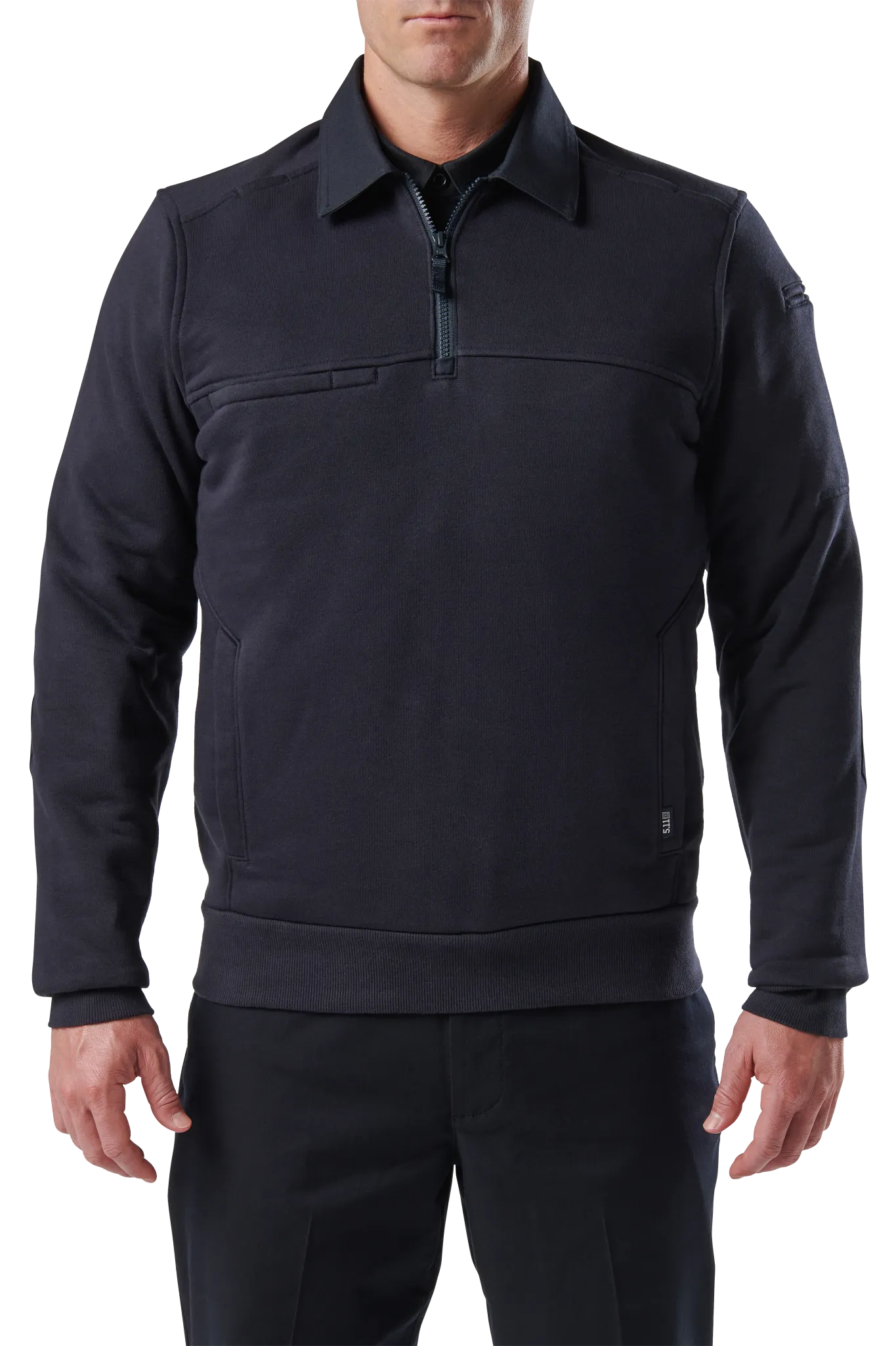 5-72535ABRT720LT Job Shirt with Canvas 2.0 Quarter Zip Pull Over - Collar, Fire Navy - Large - Tall