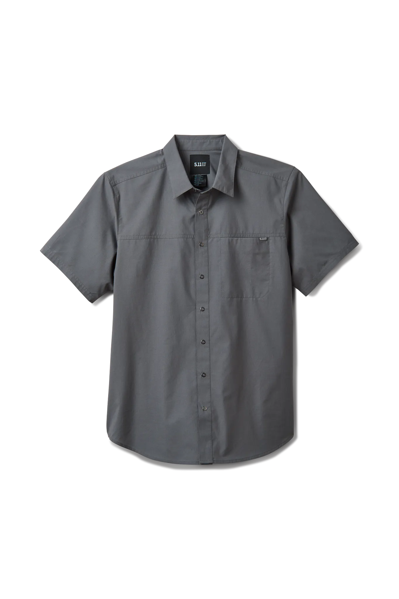 5.11 Tactical Wyatt Short-Sleeve Button-Down Shirt for Men - Storm