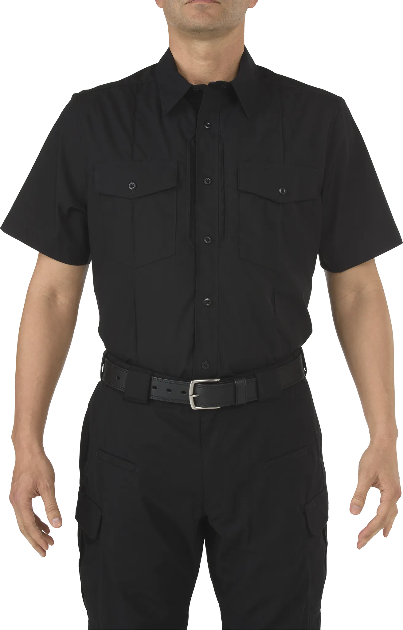 5-71038ABR019XLR Stryke PDU Class B Short Sleeve Shirt, Black - Extra Large - Regular