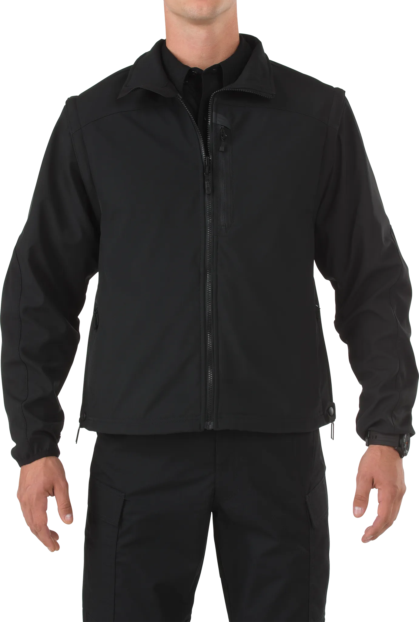 5-48167ABR019L Valiant Softshell Jacket, Black