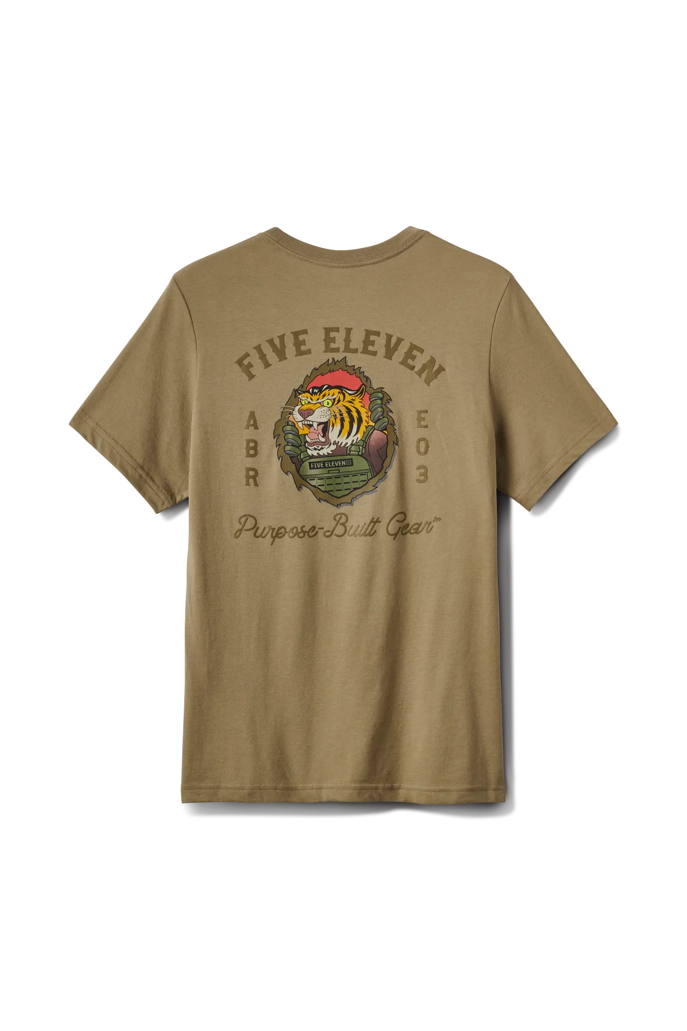 5.11 Tactical Tiger Rage Short-Sleeve T-Shirt for Men - Covert Green