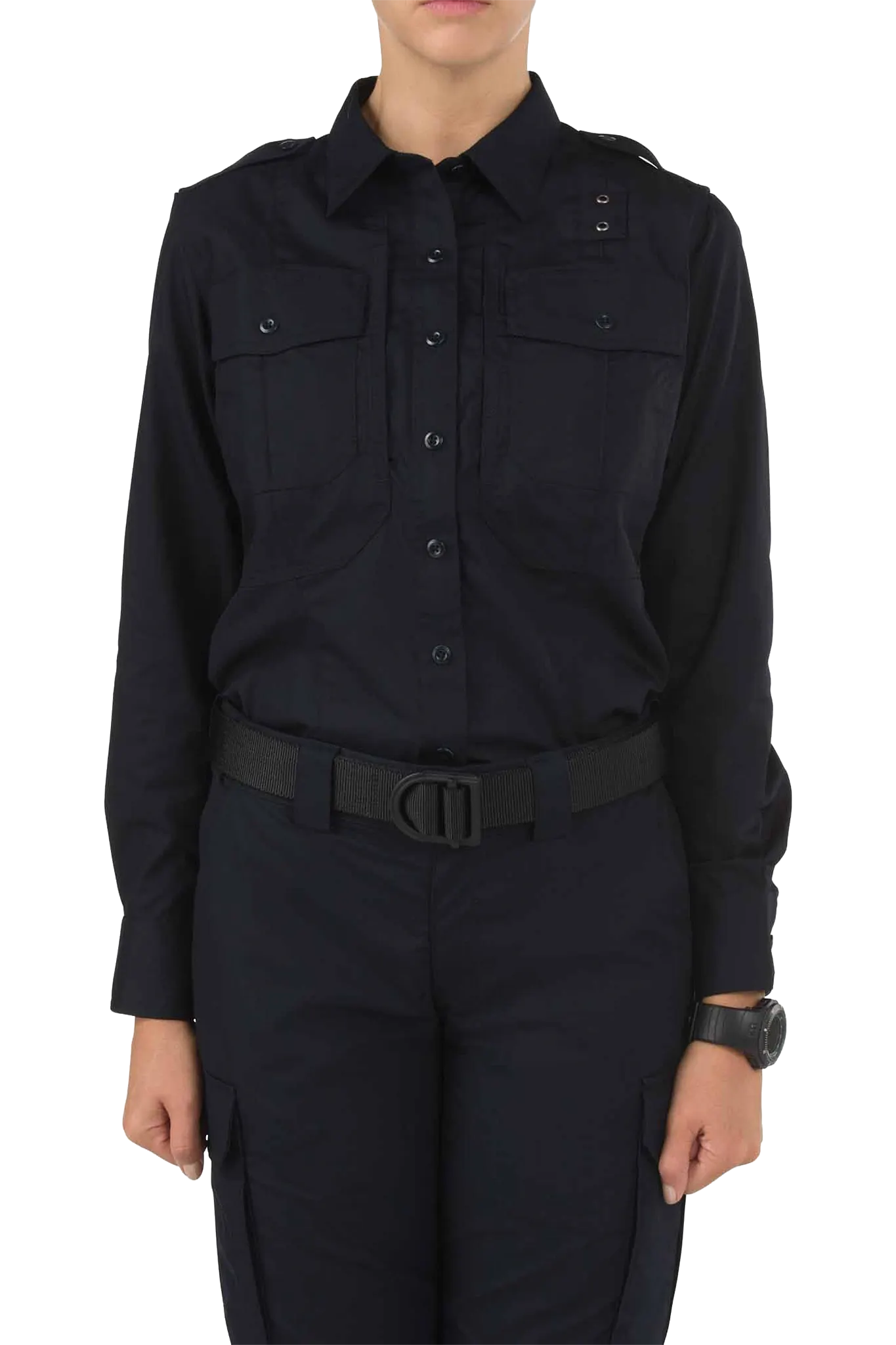 5-62366ABR750SR Womens Taclite PDU Long Sleeve T-Shirt, Navy - Small