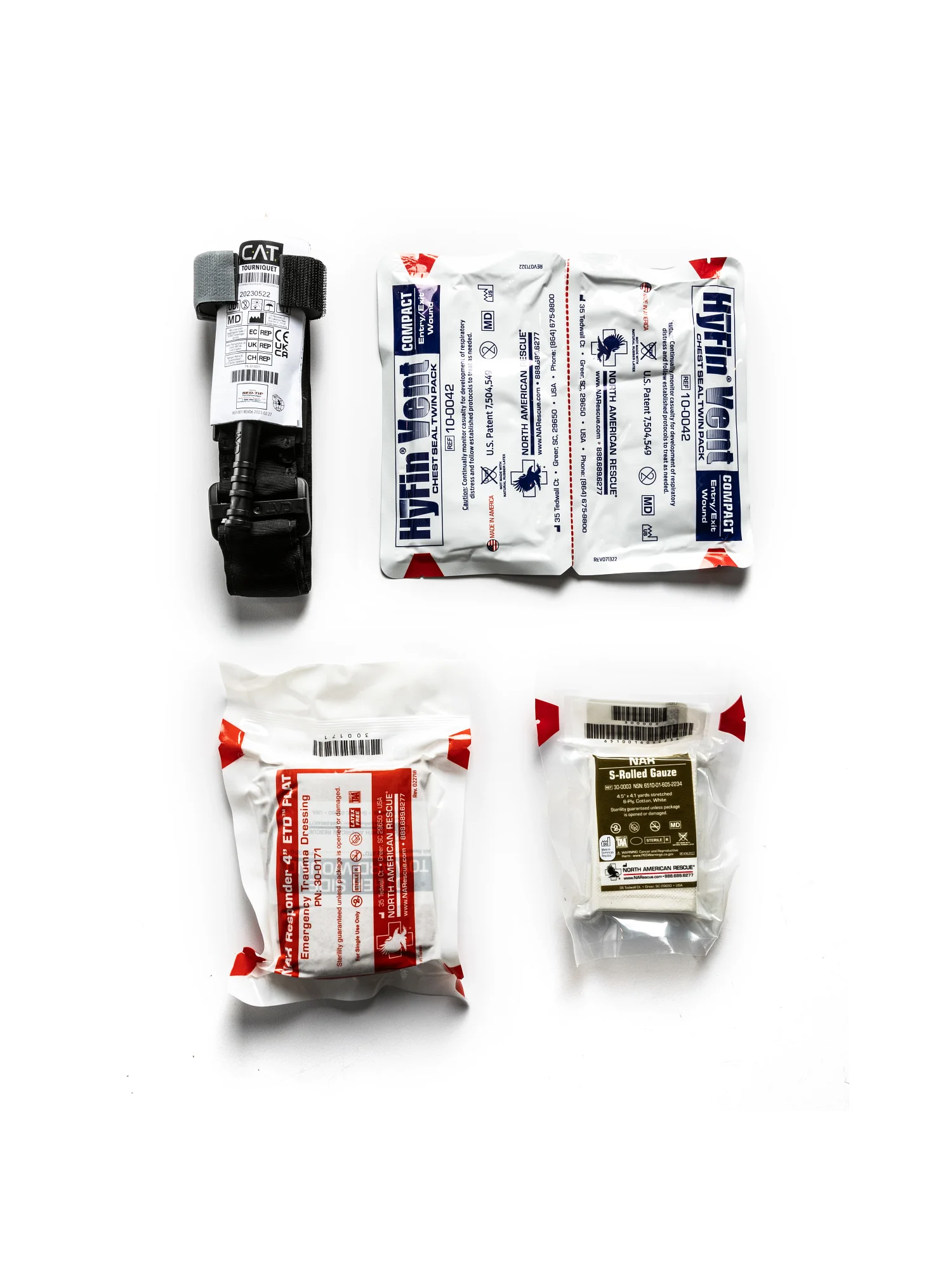 North American Rescue™ Quick Reaction Kit S Rolled by North
