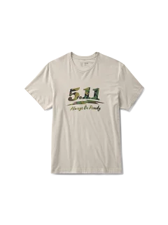 5.11 Tactical - Woodland Moto Logo Kurzarm-T-Shirt