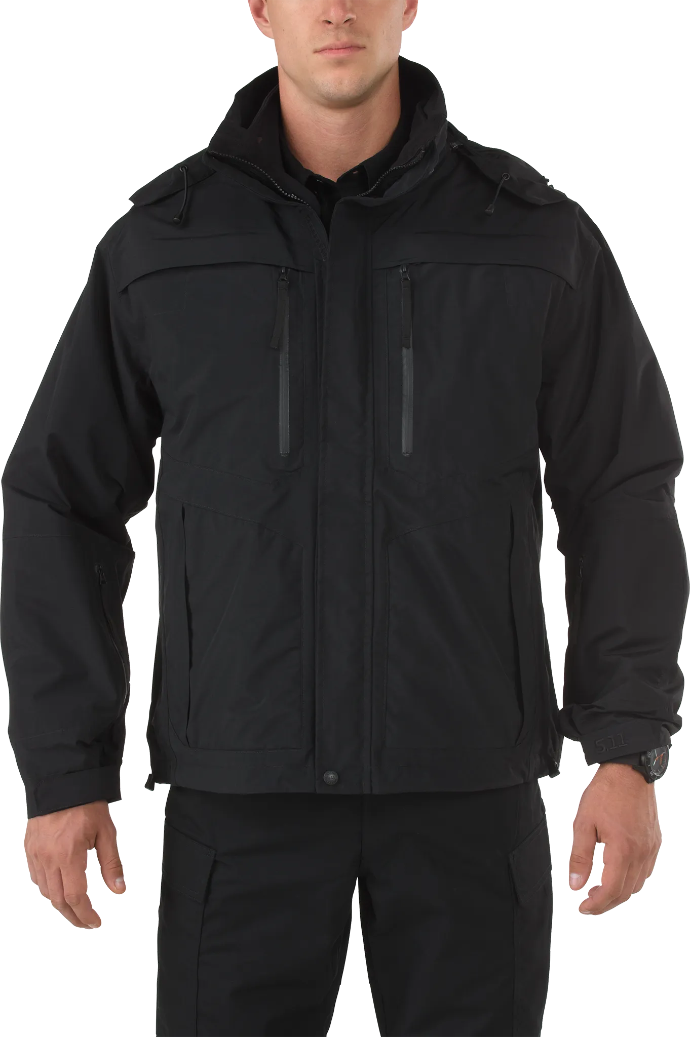 5-48153ABR019M Valiant Duty Jacket, Black - Medium