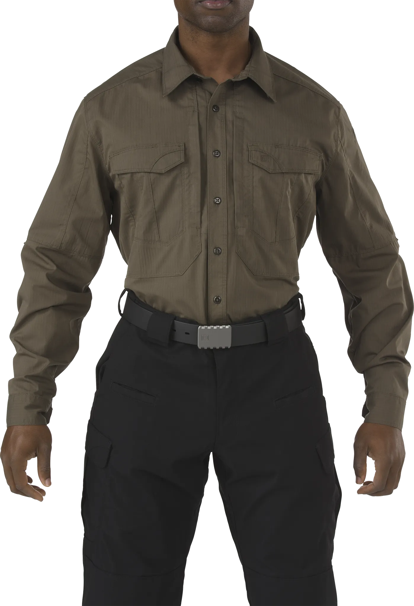 5.11 Tactical Stryke Long-Sleeve Button-Down Shirt for Men - Tundra