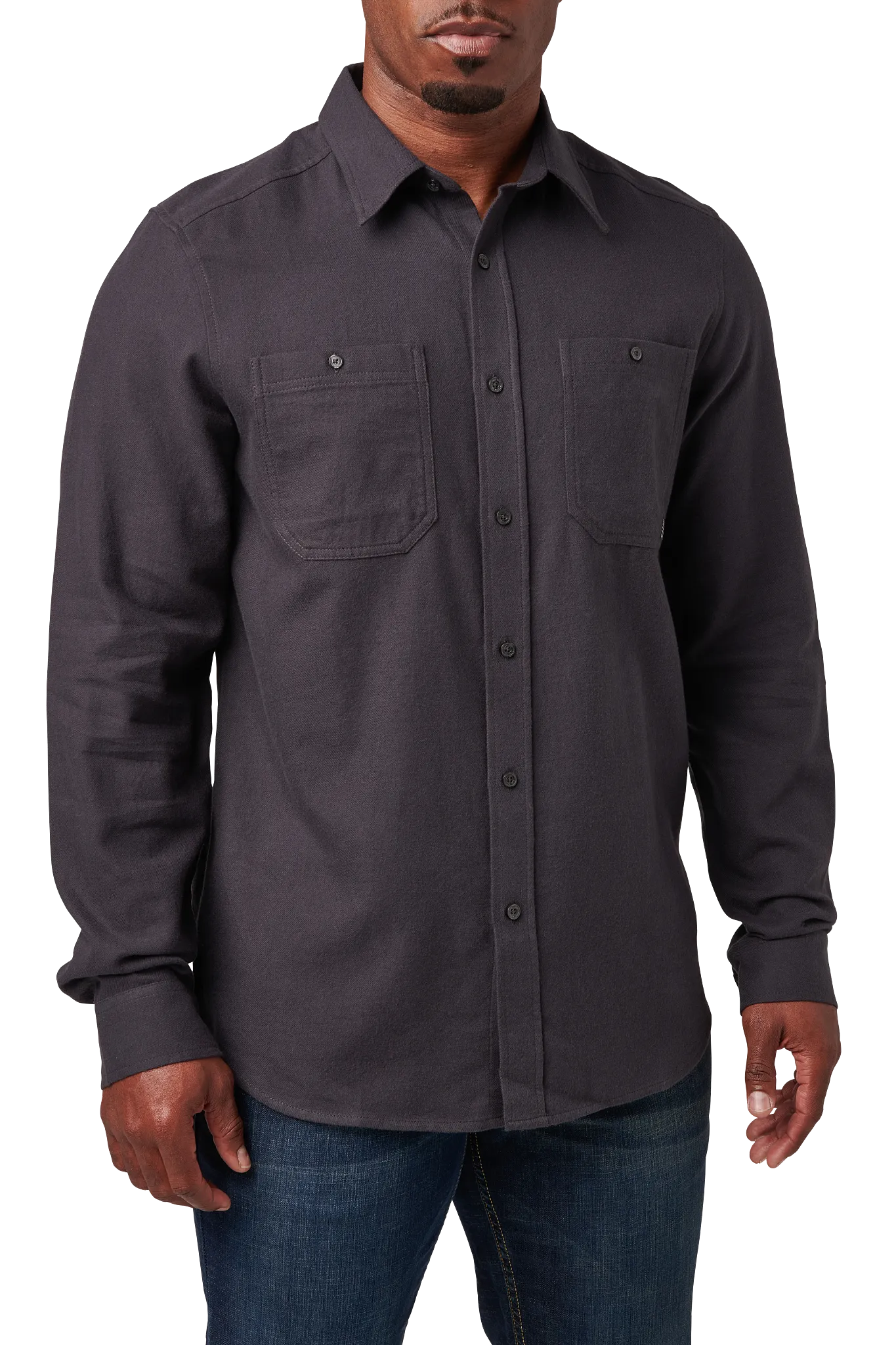 個人装備 5.11 SILVERWOOD SOLID FLANNEL L/S SHIRT Silverwood Solid Flannel