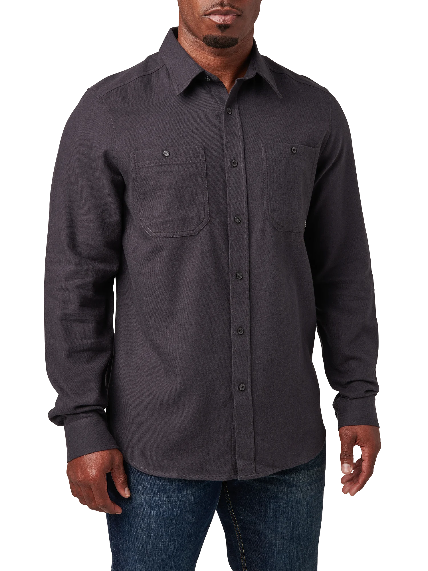 個人装備 5.11 SILVERWOOD SOLID FLANNEL L/S SHIRT Silverwood Solid Flannel