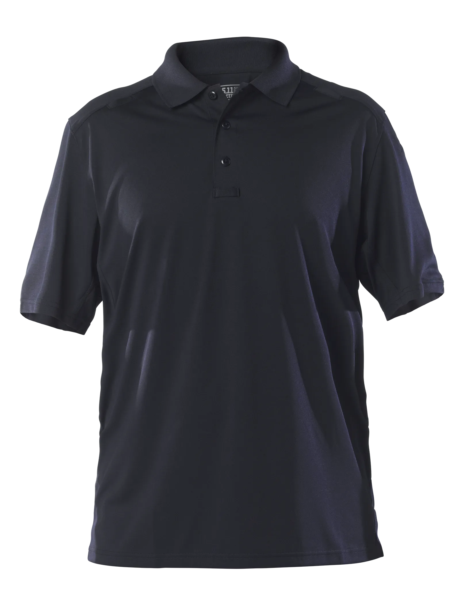Men's Tactical Polo Shirt, 100% Polyester, Button, 0 Pocket(s), Navy, M
