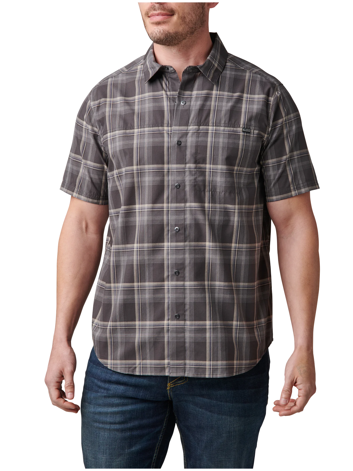 5.11 Tactical - Gunther Short Sleeve Plaid Shirt