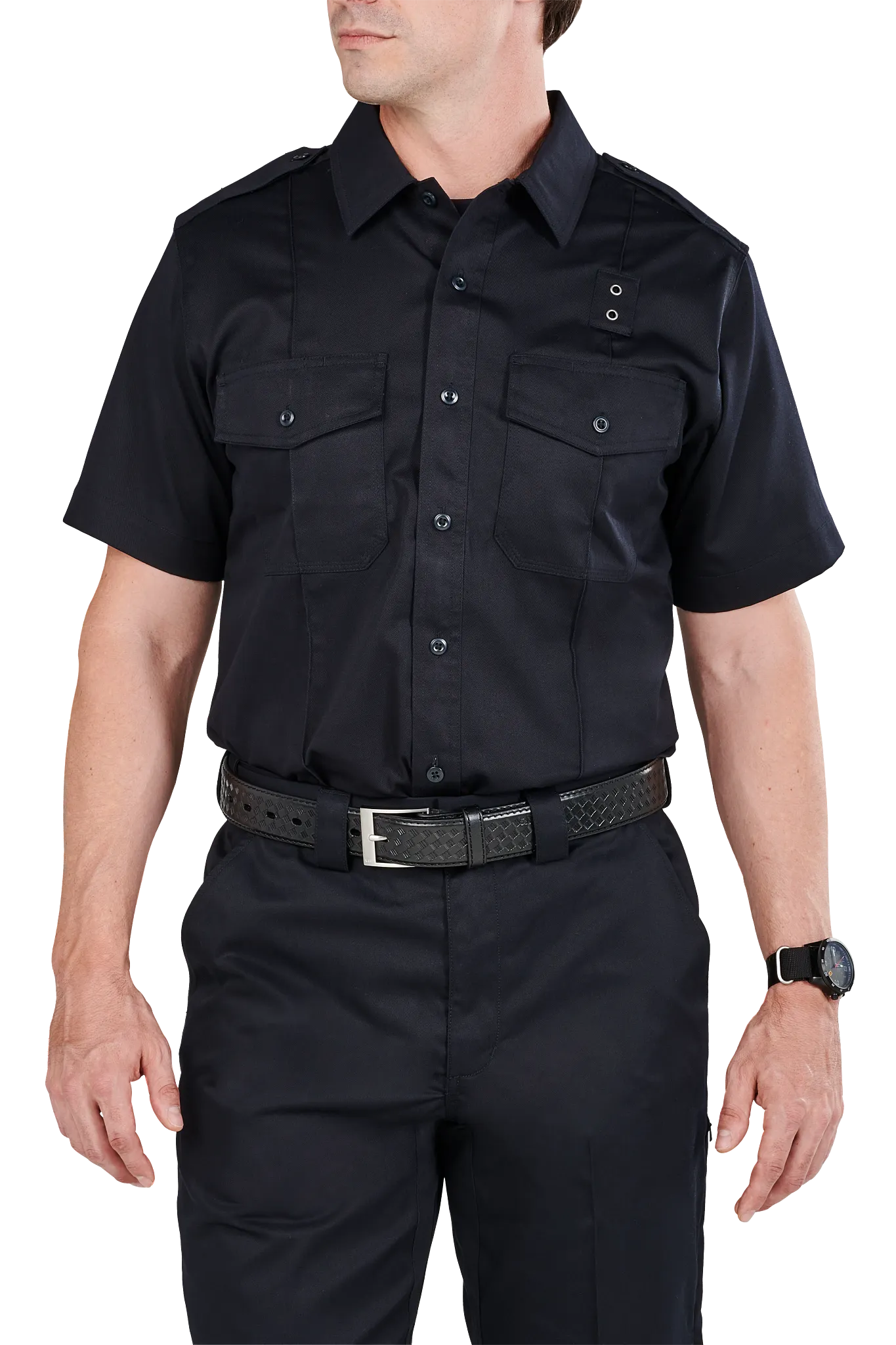 5-71183750LR Class A PDU Twill Shirt, Midnight Navy - Large
