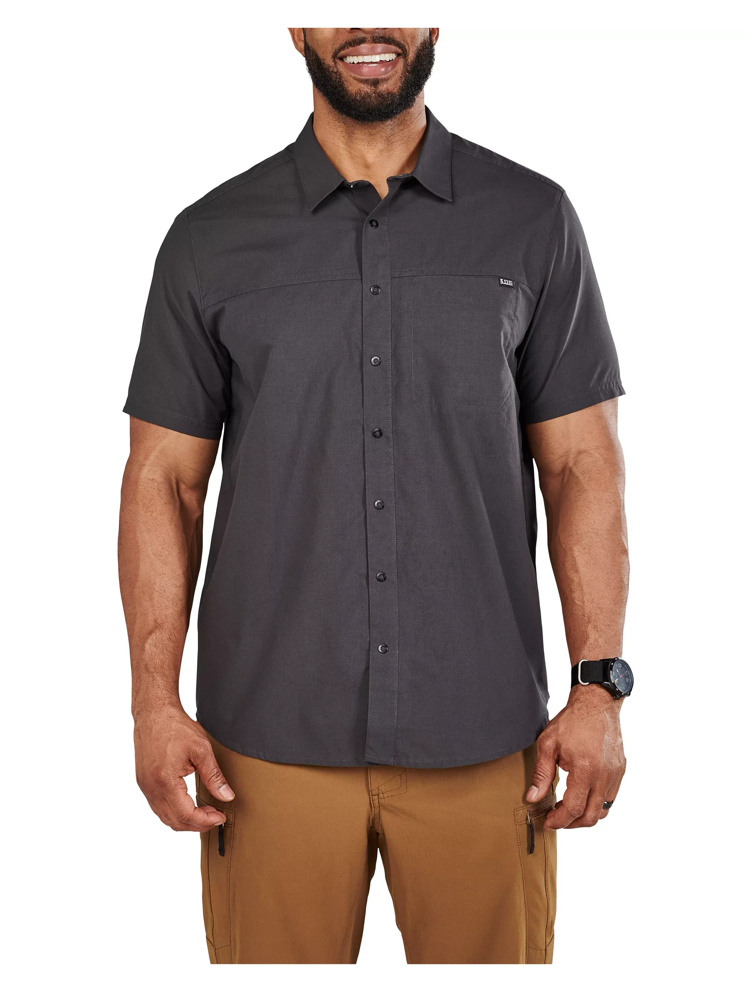 5.11 Tactical Wyatt Short Sleeve Shirt - Volcanic, Large 5.11 Tactical Wyatt Short Sleeve Shirt - Volcanic, Large