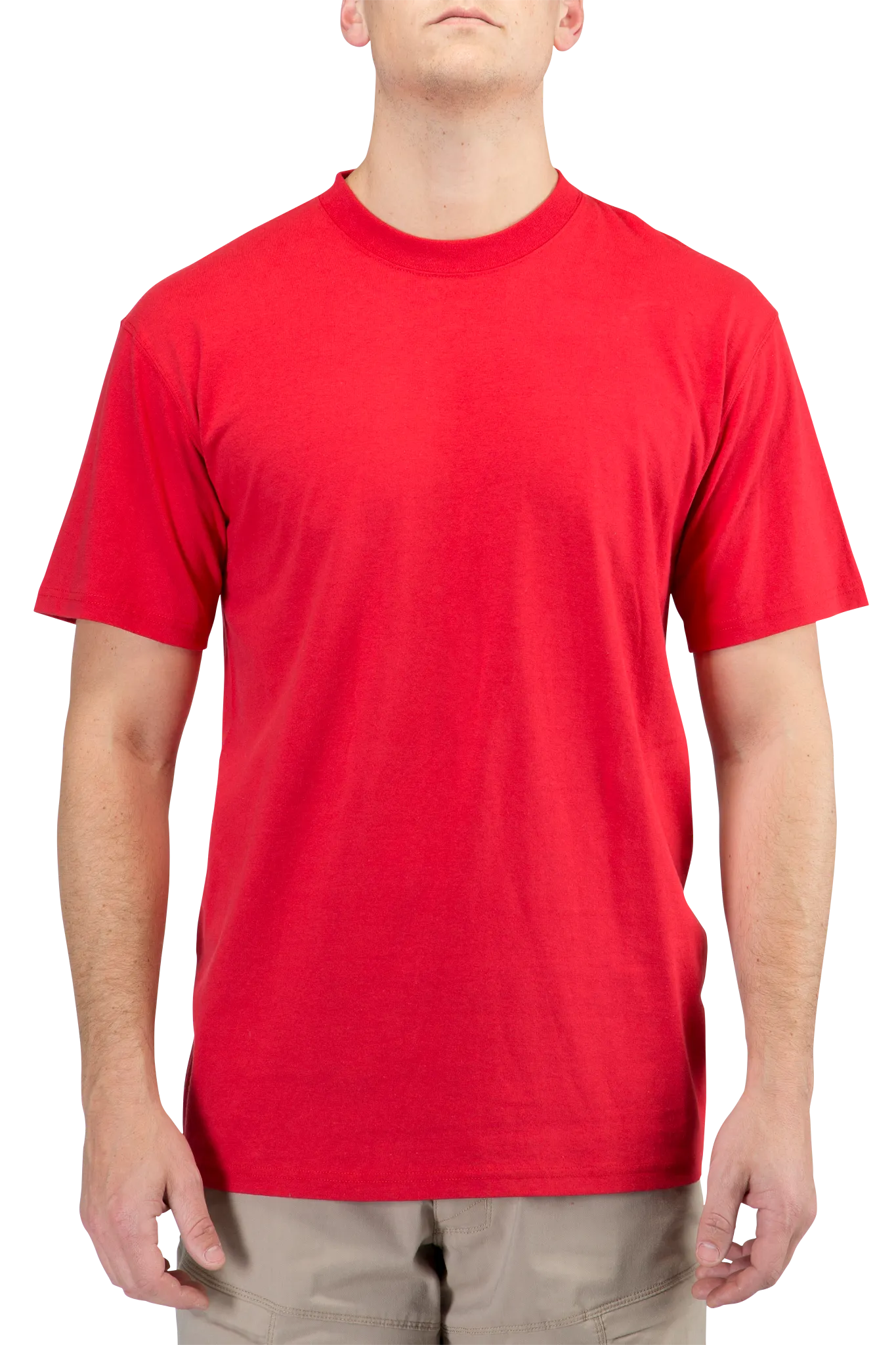 5-40050477L Station Wear Short Sleeve T-Shirt, Range Red - Large
