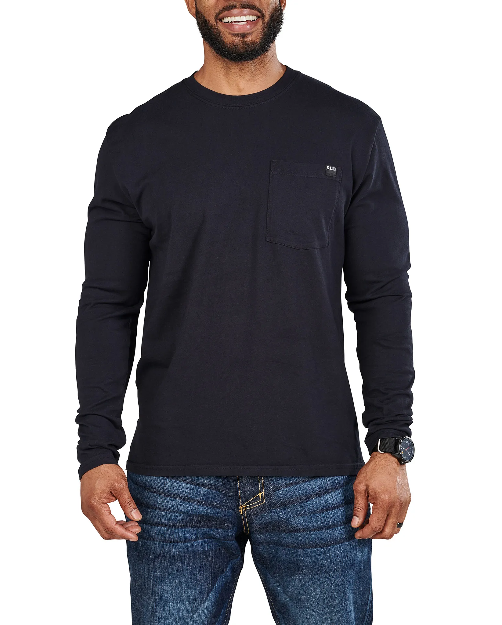 pocket long sleeve tee shirt 外袋破れあり Elite Long Sleeve Pocket Tee: Comfort & Performance | 5.11 Tactical®