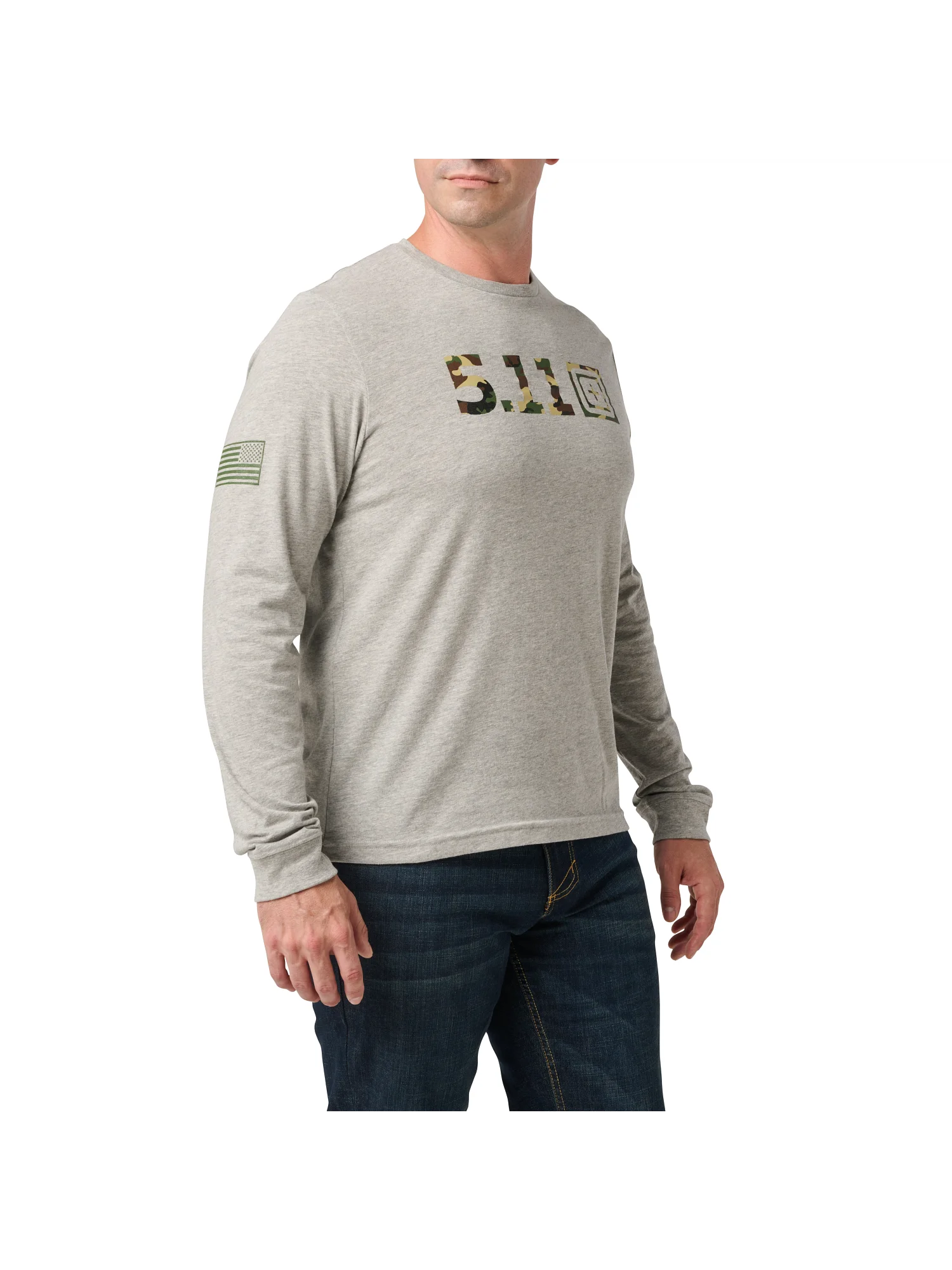 Woodland Camo Fill Long Sleeve Tee