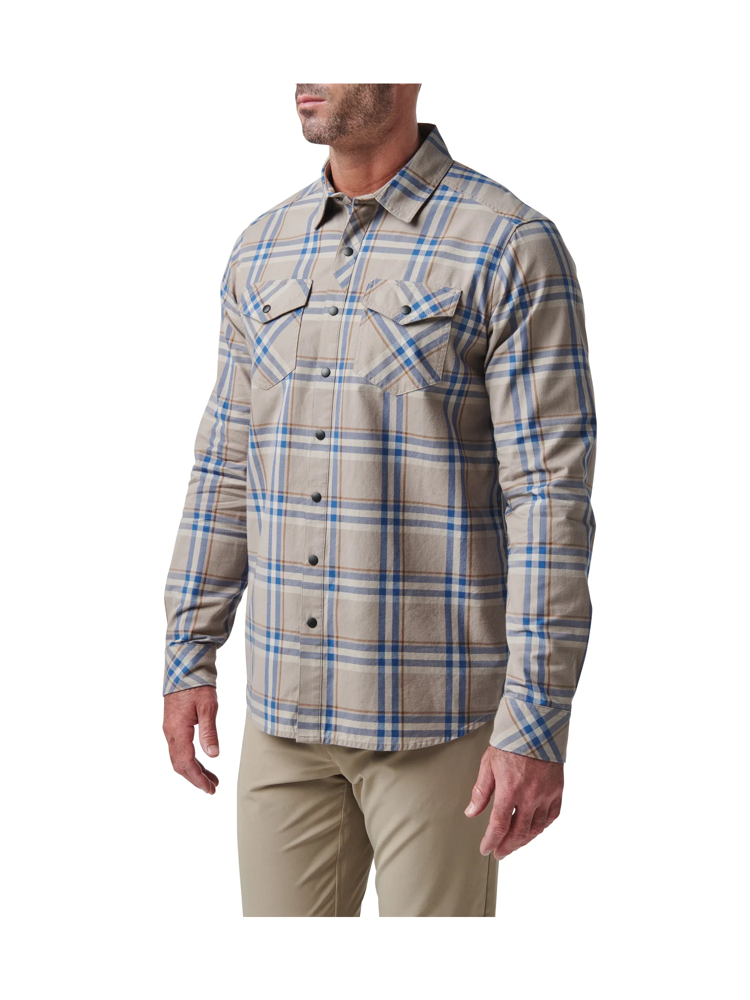 5.11 Tactical - Camisa de manga larga a cuadros Gunner