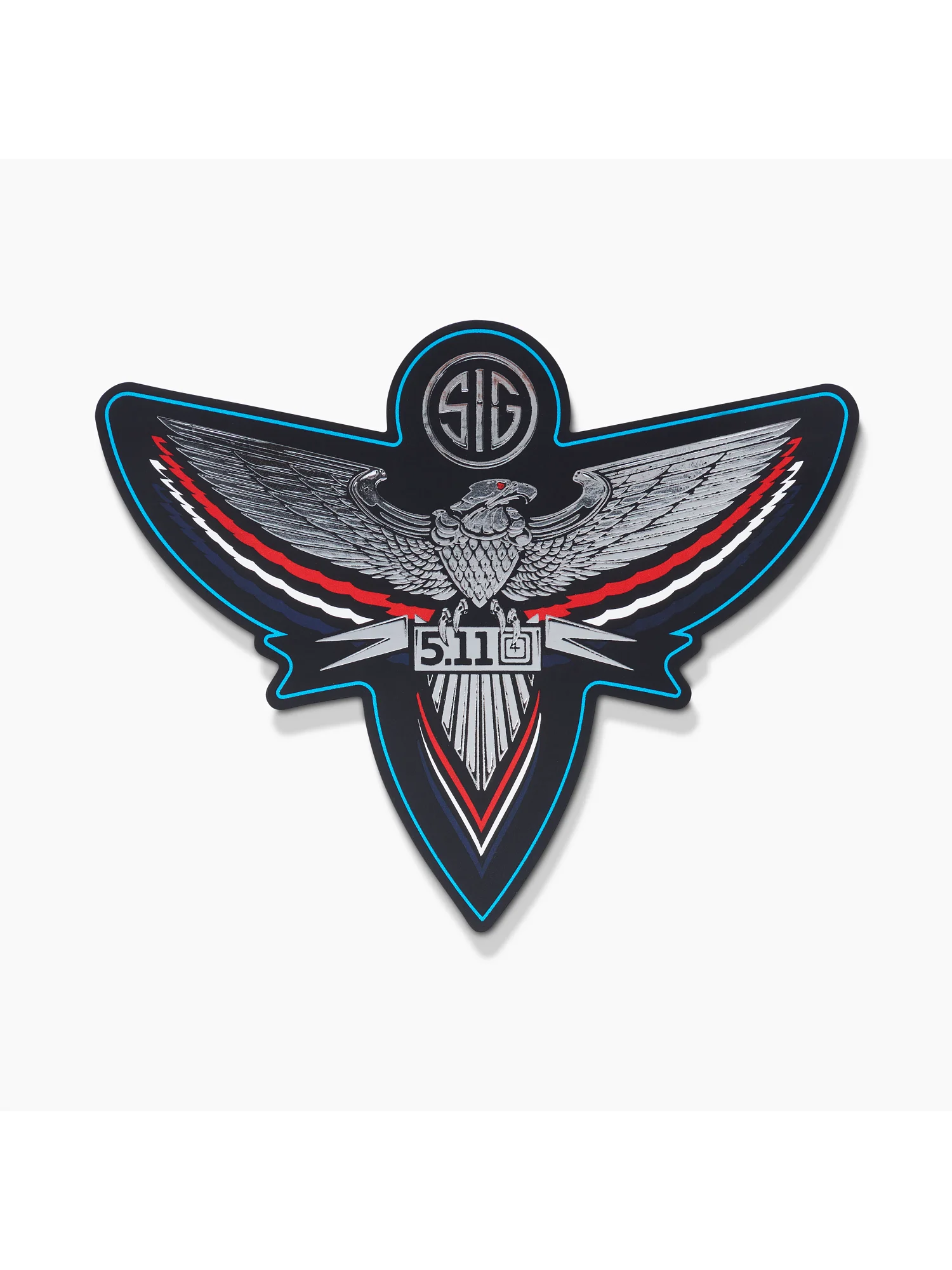 SIG SAUER® x 5.11® Chrome Eagle Sticker