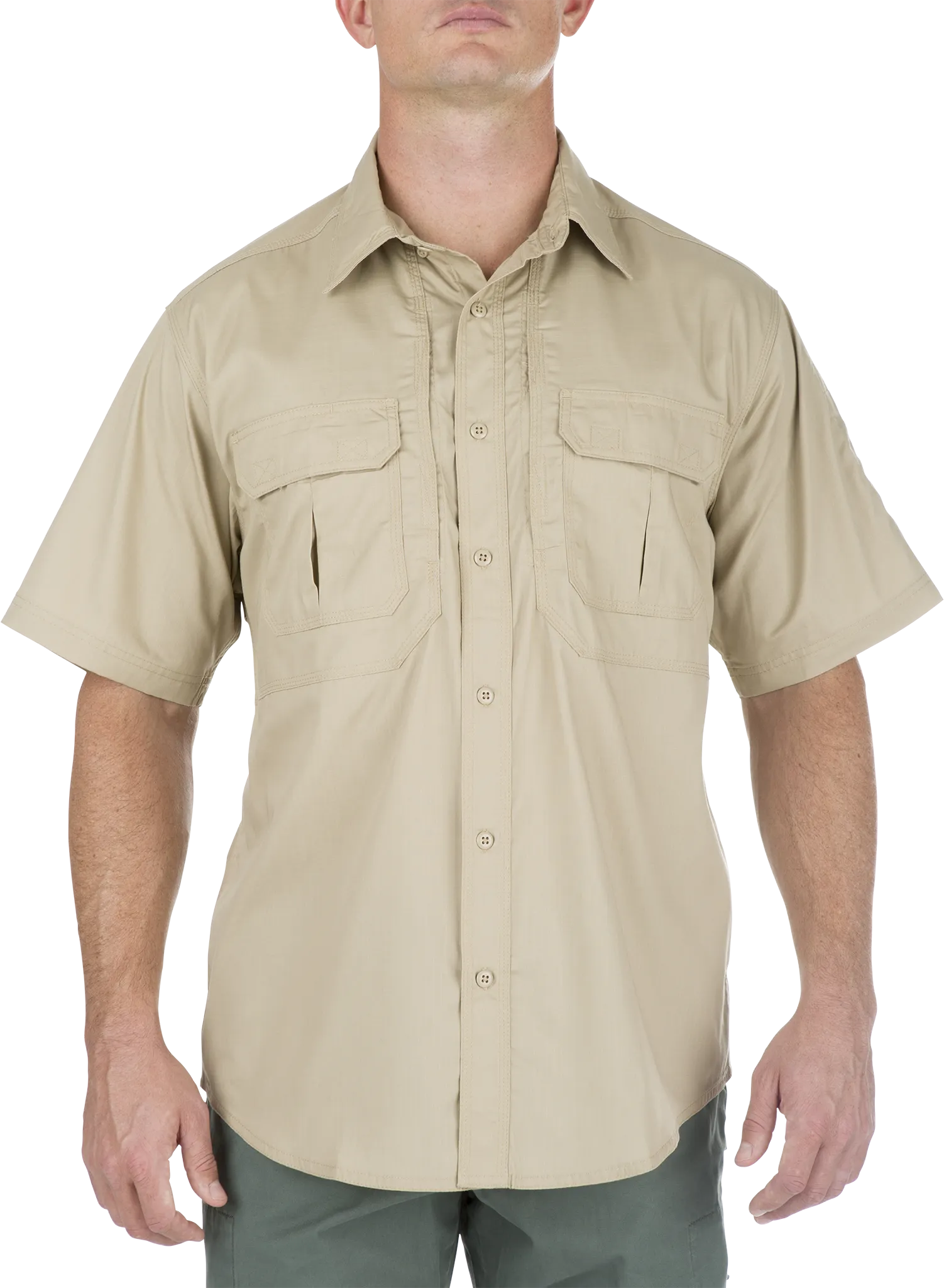 5.11 Tactical TACLITE Pro Short-Sleeve Button-Down Shirt for Men - TDU Khaki