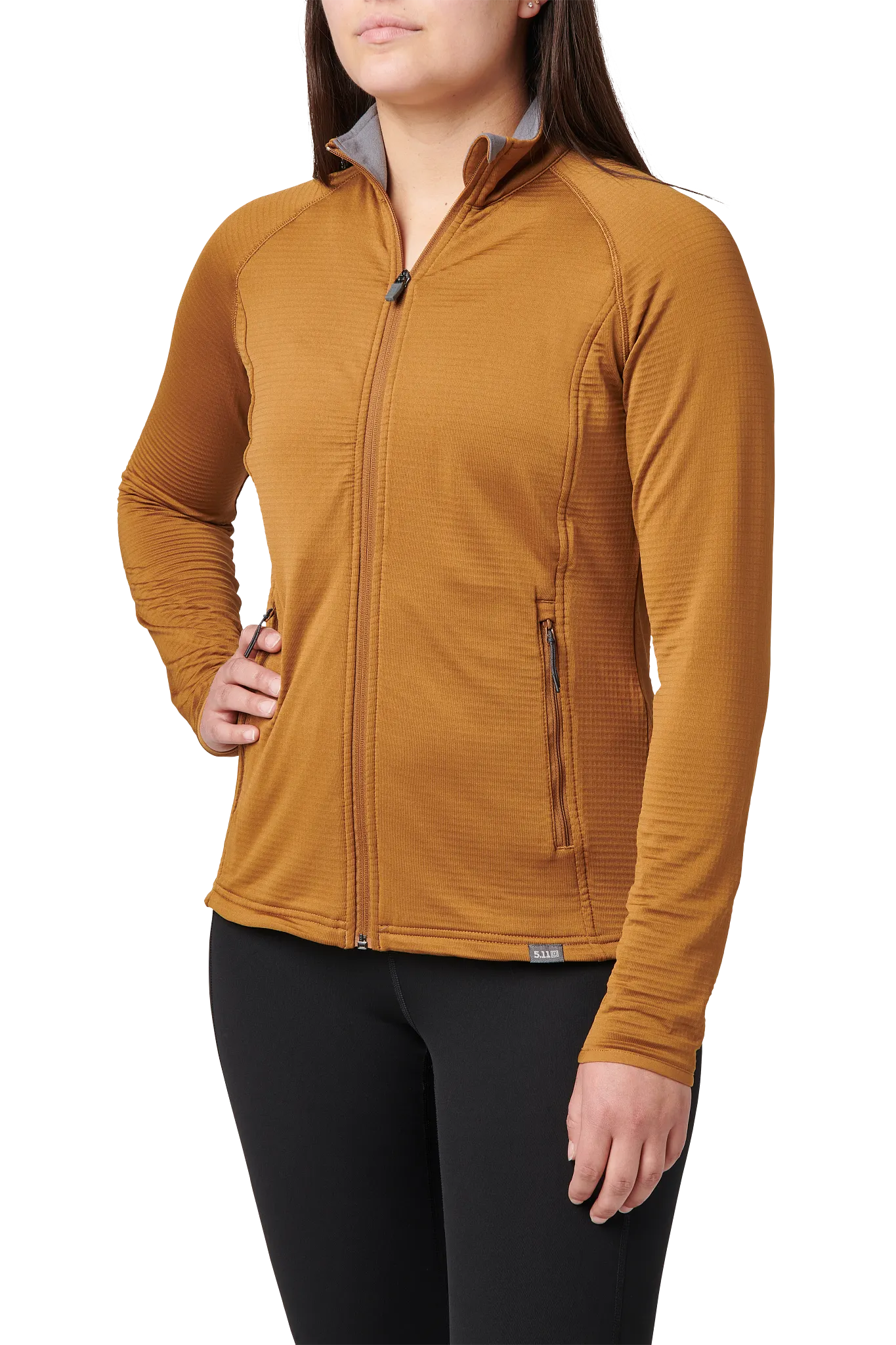 5.11 Tactical Stratos Full-Zip Mid-Layer Jacket for Ladies - Pecan