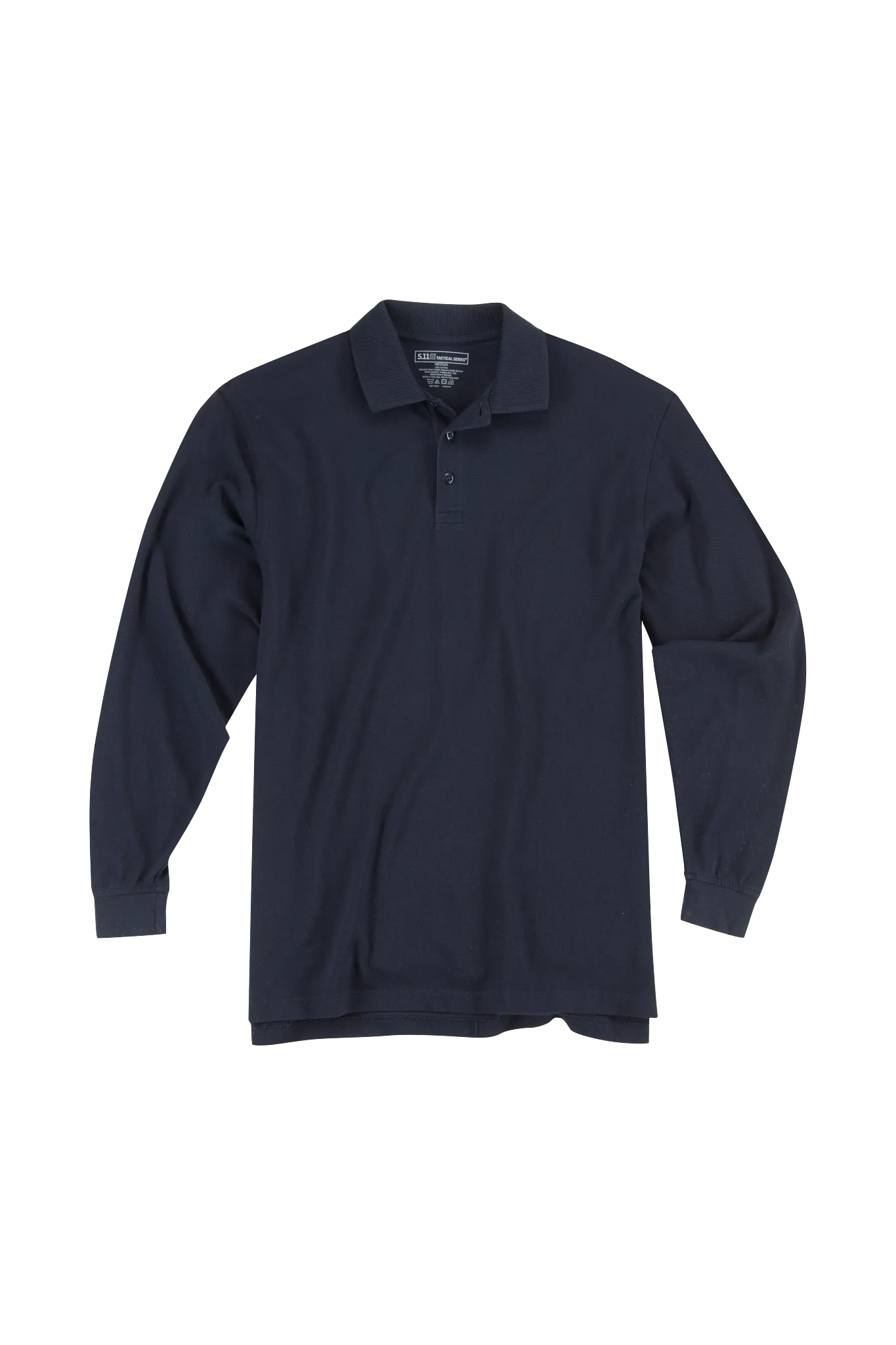 Tactical Polo Shirt, 100% Cotton, Button, Navy, 2XL