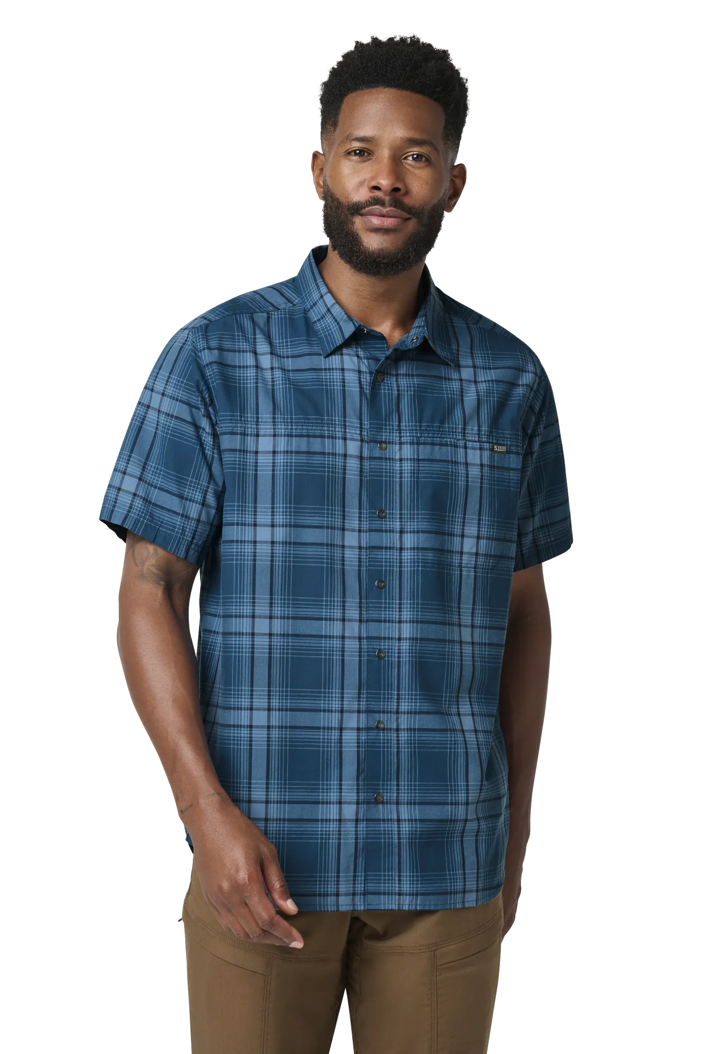 5.11 Men's Wyatt Short Sleeve Plaid Shirt