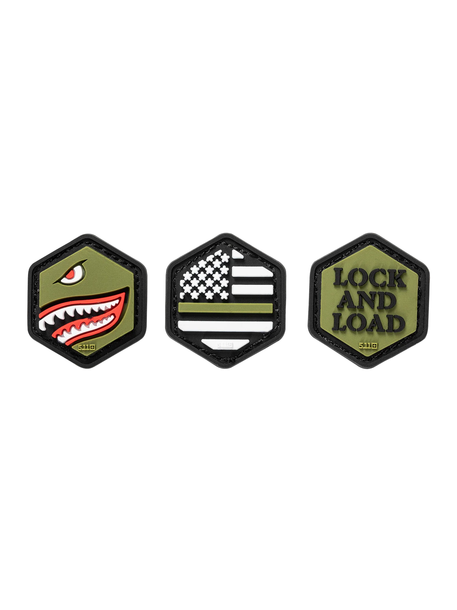 Hex Patch Armed Forces Set - Durable Tactical Patches | 5.11