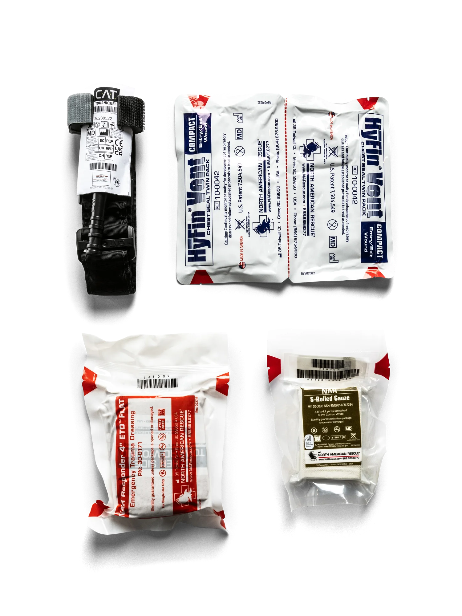 North American Rescue™ Quick Reaction Kit S Rolled by North