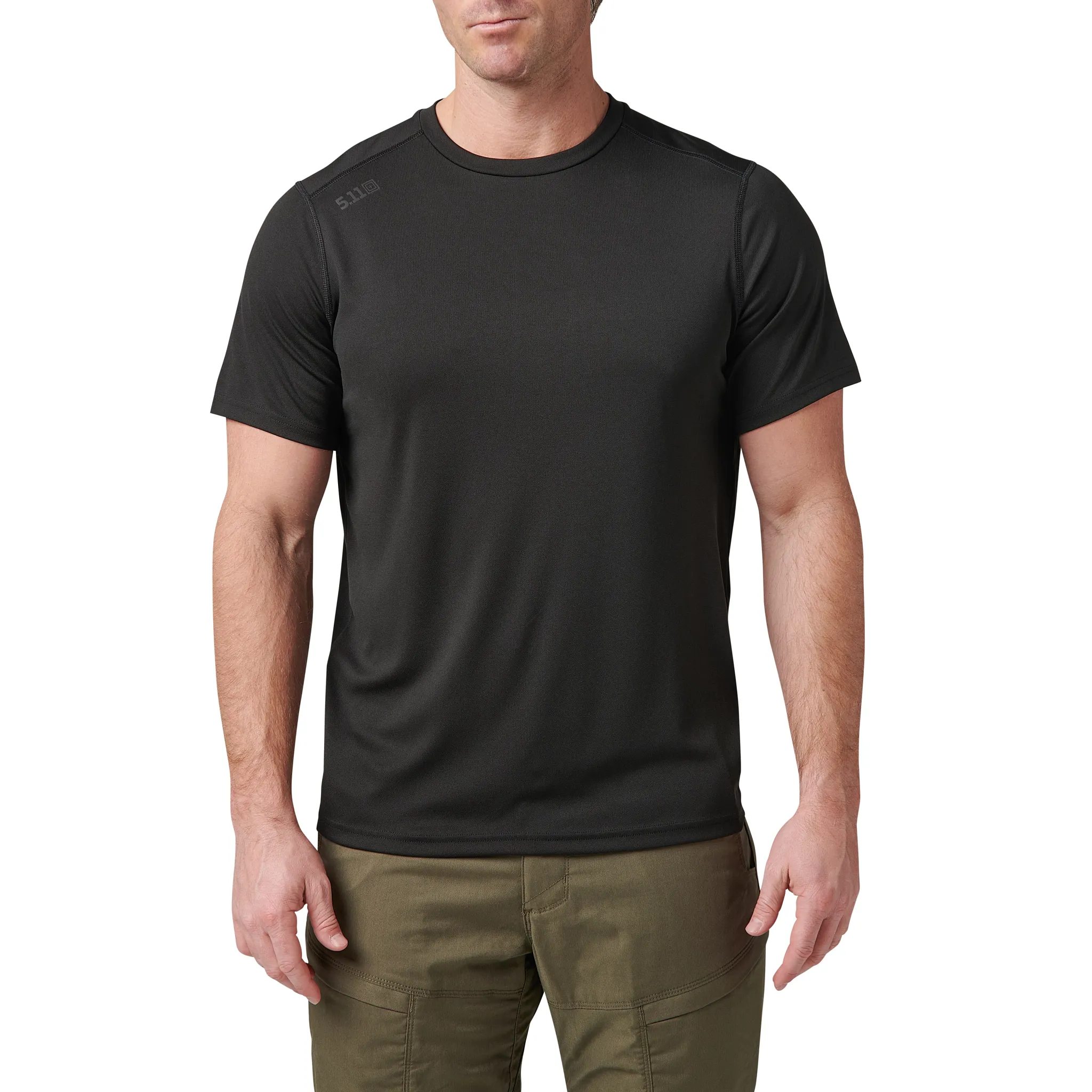 Web ID 101603938 Title 5.11 Tactical Sulli UV Crew-Neck Short-Sleeve T-Shirt for Men - Black