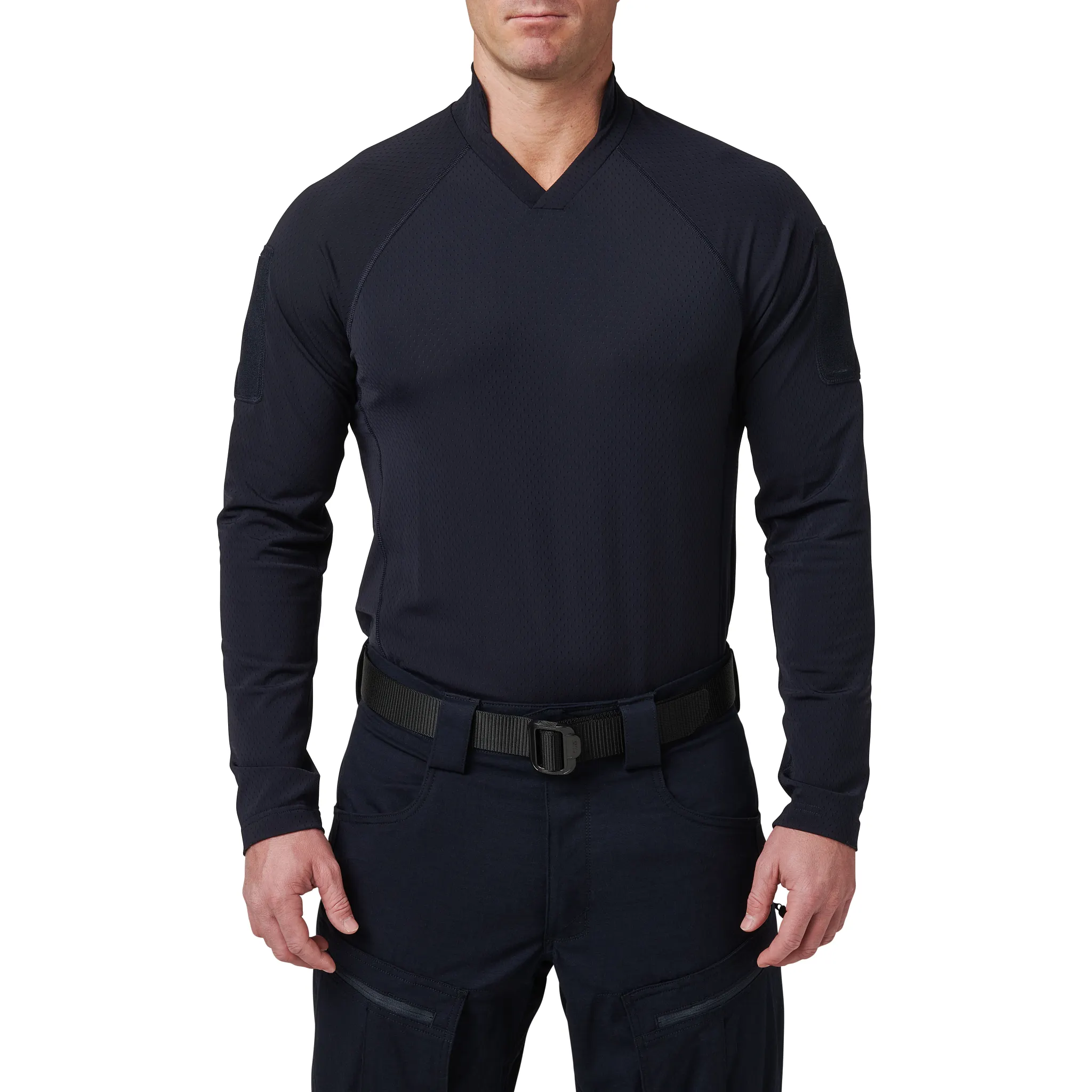 5-42197724XLR Men Long Sleeve Shirt, Dark Navy - Extra Large